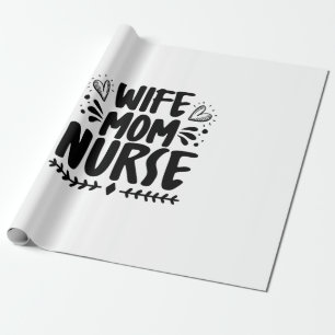 Papel De Presente Enfermeira Gift Esposa Mamãe Enfermeira