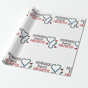 Papel De Presente Enfermeiras Têm Corações