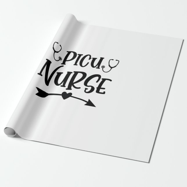 Papel De Presente Enfermeiro Gift Picu Enfermeiro (Desenrolado)