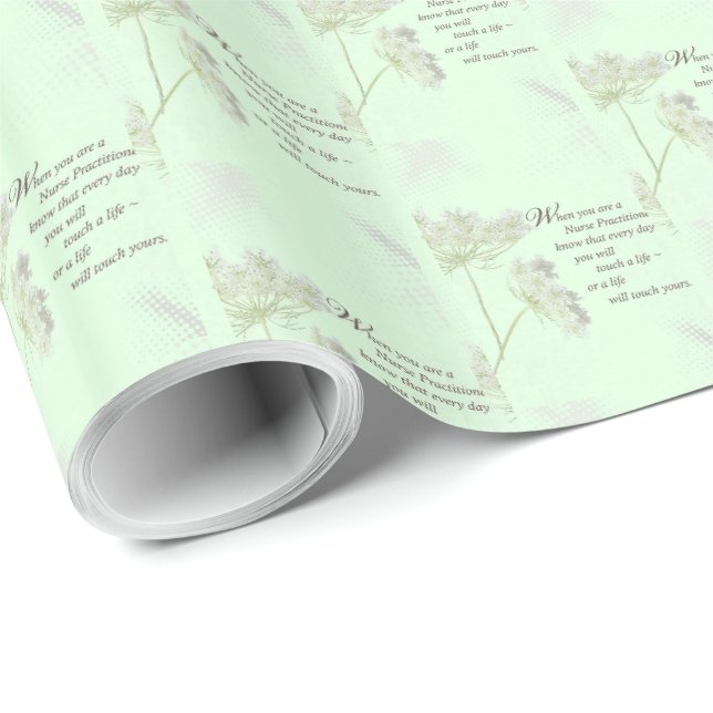 Papel De Presente Enfermeiro Touch Vive flor selvagem (Ponta do rolo)