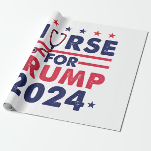Papel De Presente Enfermeiros Retroativos Para Trump 2024 America St