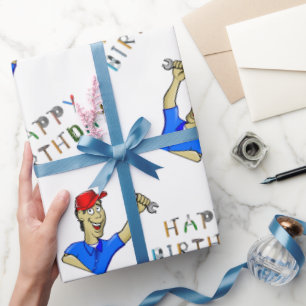 Papel De Presente Engenheiro Birthday