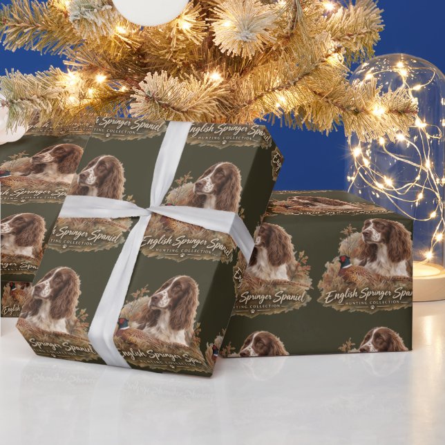 Papel De Presente English Springer Spaniel  (Feriados)
