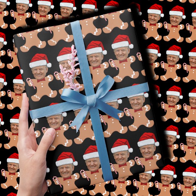 Papel De Presente Engraçada Cara-De-Boca-Foto Personalizada (Criador carregado)