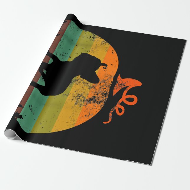 Papel De Presente Engraçado Cachorro-Grande Francês Pumpkin Figurino (Desenrolado)