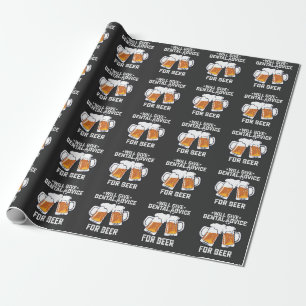 Papel De Presente Engraçado Dará Conselho Odontológico Por Cerveja