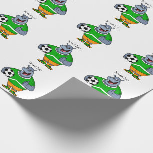 Papel De Presente Engraçado desenho animado do jogador de futebol d