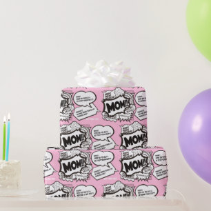 Papel De Presente Engraçado Dia de as mães obrigado cartas