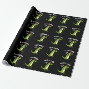 Papel De Presente Engraçado Engraçado Dinossauro Pun Dark BG