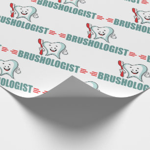 Papel De Presente Engraçado Esmagar Dentes
