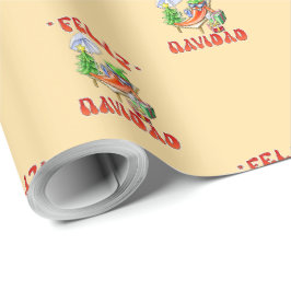 Papel De Presente Engraçado Feliz Navidad, Feliz Natal Feliz Chili