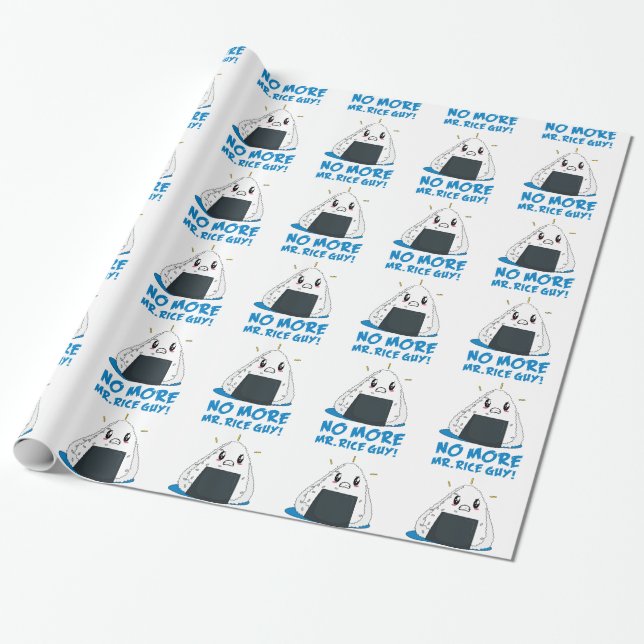 Papel De Presente Engraçado Não Mais Cara De Arroz (Desenrolado)