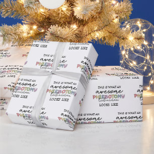 Papel De Presente Engraçado Phlebotomy Technicy incrível PBT