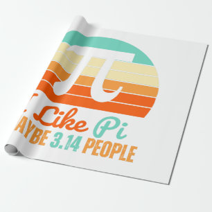 Papel De Presente Engraçado Professor de Matemática Marcha 14 Pi Day
