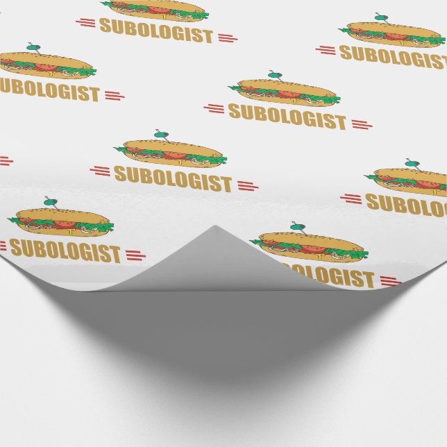 Papel De Presente Engraçado Sub Sandwich (Ponta)