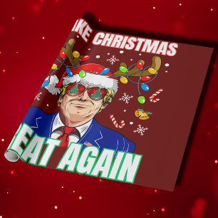 Papel De Presente Engraçado Trump Fazer Excelente de Natal novamente