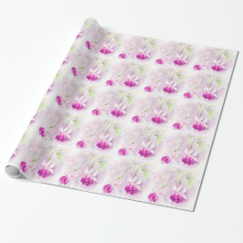 Papel De Presente Enrolação púrpura cor-de-rosa Fuchsia