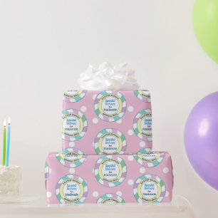 Papel De Presente Entrega Especial do Coelho de Páscoa com Pontos Ro