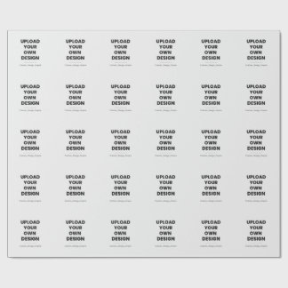 Papel De Presente Envie Seu Próprio Design Aqui | Modelo Personaliza