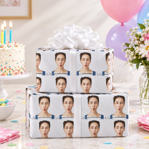 Papel De Presente Envie Sua Foto Engraçada Selfie