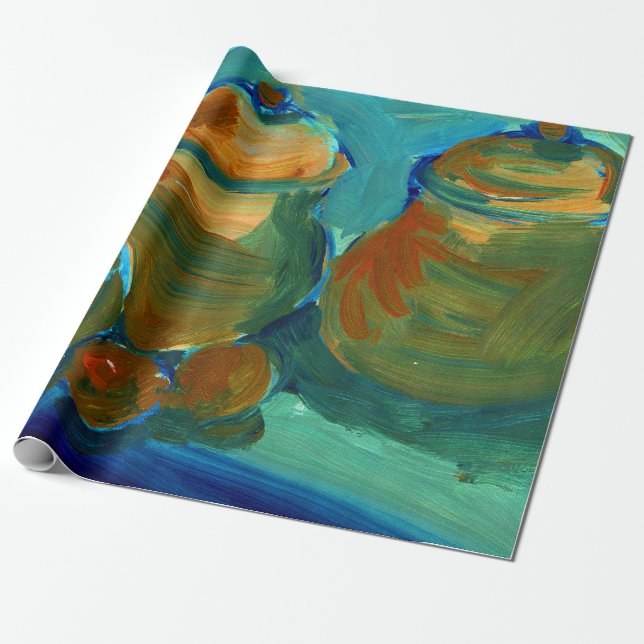 Papel De Presente Envie Sua Pintura | Transforme Imagem de Arte Pers (Desenrolado)