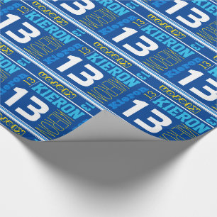 Papel De Presente Envoltório personalizado desportivo dos miúdos d
