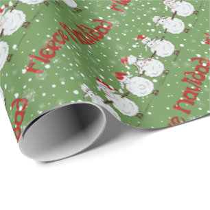 Papel De Presente Envolvimento Engraçado do Presente Diagonal da Nav