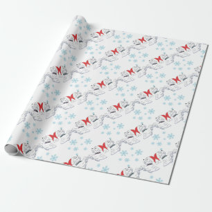 Papel De Presente Envolvimento ocidental do Natal de Terrier das