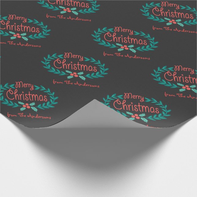 PAPEL DE PRESENTE ENVOLVIMENTO PERSONALIZADO QUADRO DO FELIZ NATAL (Ponta)