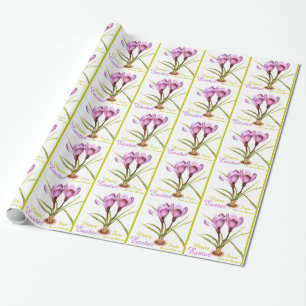 Papel De Presente Envolvimento roxo do felz pascoa das belas artes