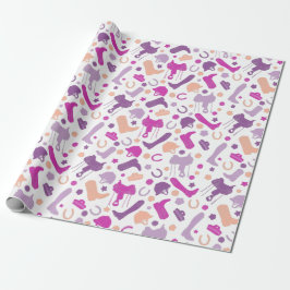 Papel De Presente Equestre Equestrian Horseback A Caminhar, Consider