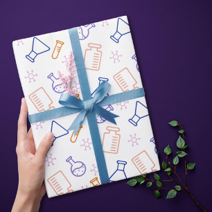 Papel De Presente Equipamento de laboratório Beaker Erlenmeyers Scie