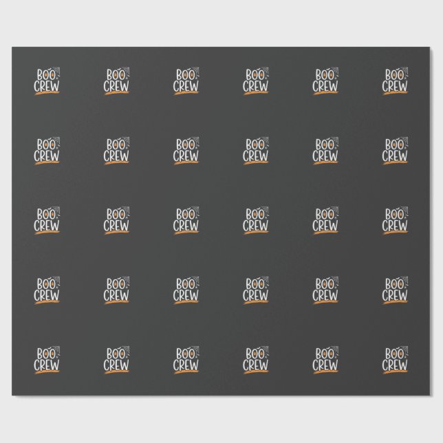 Papel De Presente Equipe Boo Design de Fantasma de Halloween_1 (Aberto)