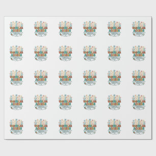 Papel De Presente Equipe de Acesso Vascular Camisa Floral Médica Des
