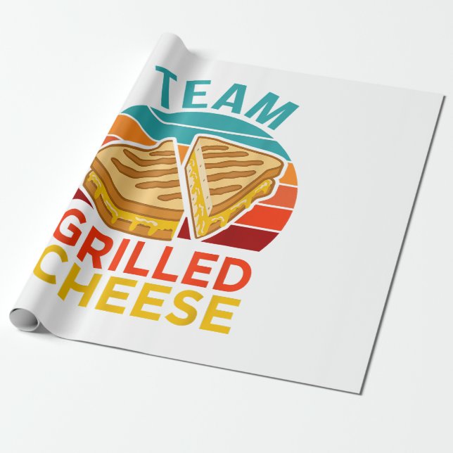Papel De Presente Equipe Gelada De Sanduíche Engraçado De Queijo Eng (Desenrolado)