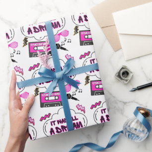 Papel De Presente Era tudo um aniversário ou Chá de fraldas do Dream