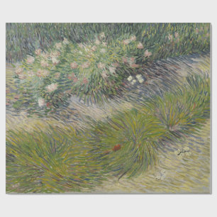 Papel De Presente Erva e borboletas Vincent Van Gogh