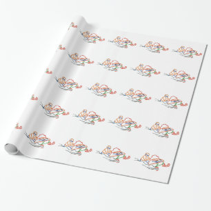 Papel De Presente Esboço de Snowmobiler