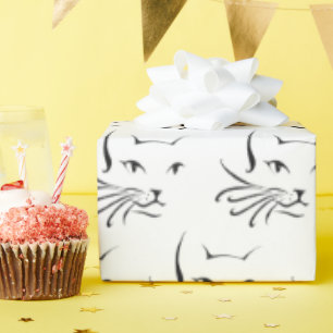 Papel De Presente esboço preto em branco