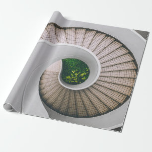 PAPEL DE PRESENTE ESCADAS ESPIRITUOSAS CONCRETAS BRANCAS E RODADAS