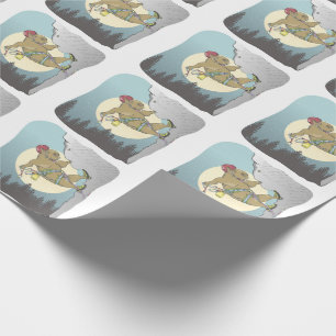 Papel De Presente Escalada de rocha de Capybara