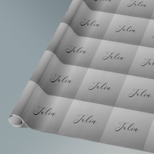 Papel De Presente Escrita de texto preto editável em roteiro moderno