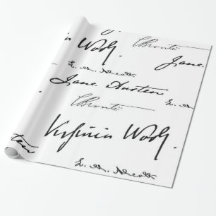 Papel De Presente Escritores das mulheres
