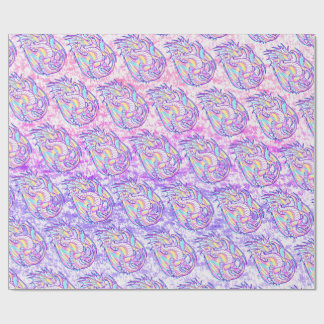 Papel De Presente Escrivora Rosa Bela Dragão Girassol Wyvern Inugami