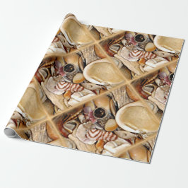 Papel De Presente Escudos do mar de Oceano Atlântico