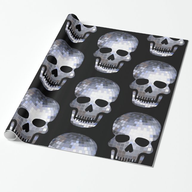 Papel De Presente escultura de bola de discoteca de areia halloween (Desenrolado)