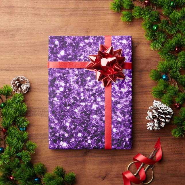 Papel De Presente Escuridão Escuro do brilho brilhante (Presente de Natal)