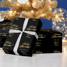 Escuro de Natal alegre, preto e Dourado