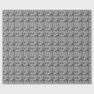 Papel De Presente Esferas de Cromo 3D Padrão Abstrato Futurista Arte
