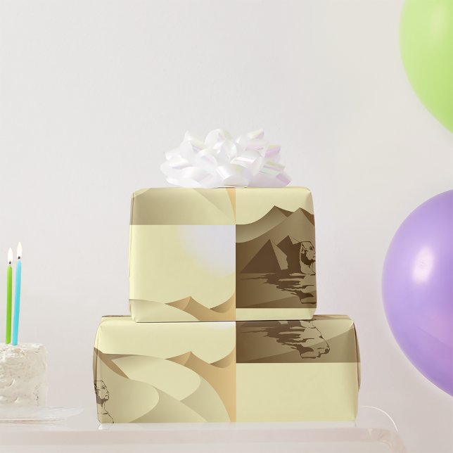 Papel De Presente Esfinge No Deserto (Criador carregado)